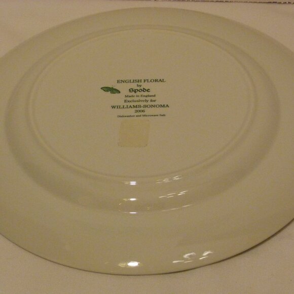 Spode for Williams Sonoma English Floral 12.75" Chop Plate Round Serving Platter - Picture 7 of 10